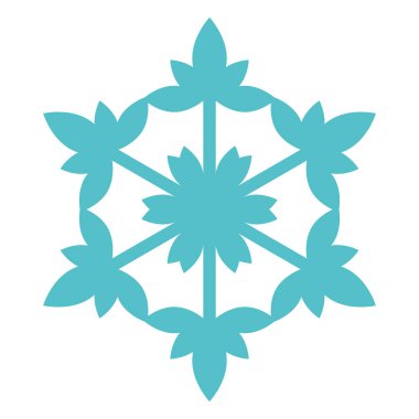 Teal Minimalist Noel Kar Tanesi Çizimi