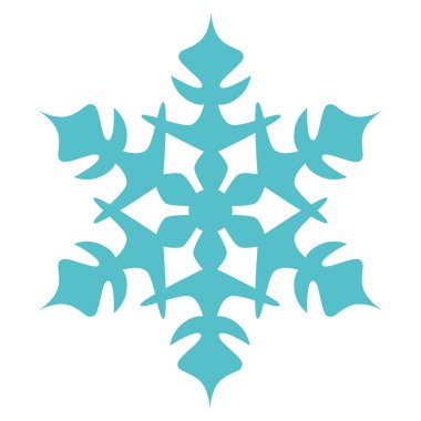 Teal Minimalist Noel Kar Tanesi Çizimi