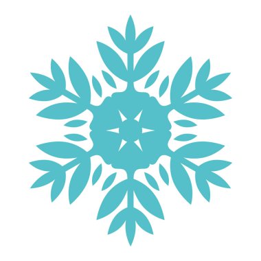 Teal Minimalist Noel Kar Tanesi Çizimi
