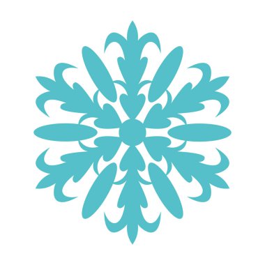 Teal Minimalist Noel Kar Tanesi Çizimi