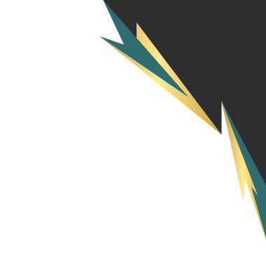 Soyut Modern Lüks Altın Geometrik Köşe