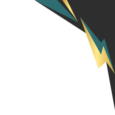 Soyut Modern Lüks Altın Geometrik Köşe