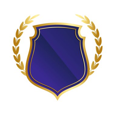 Altın kalkan ile defne çelengi