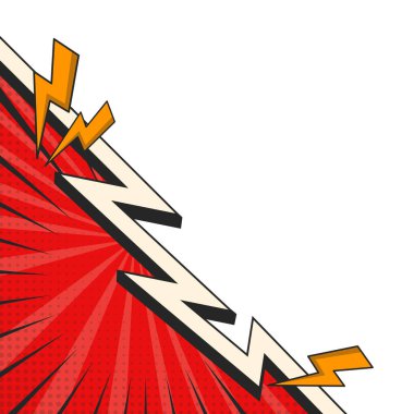 Retro Çizgi Roman Sınırı Efekti