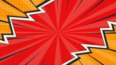 Retro Çizgi Roman Efekti Arkaplanı