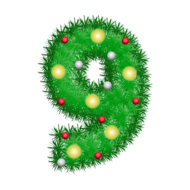 Noel çelengi 9 numara.