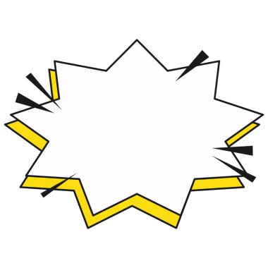 retro komik konuşma balonu