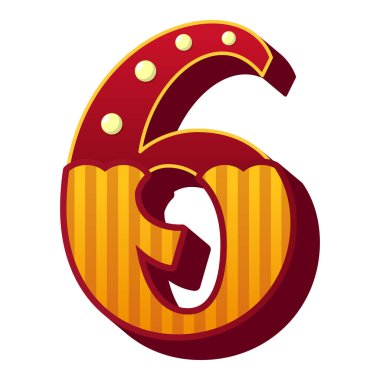 Kırmızı ve Turuncu Modern Sirk Stili