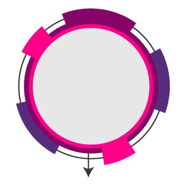 Düz Minimalist Ay Çizimi