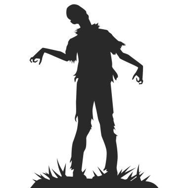 Cadılar Bayramı Zombi Silueti Çizimi