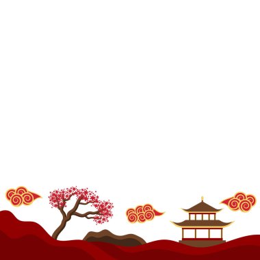 Çin Peyzaj Manzarası Arkaplanı