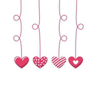 Sevgililer Günü Asılma Sınırı Dekorasyonu