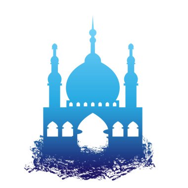 İslami Cami Fırça Silüeti Çizimi