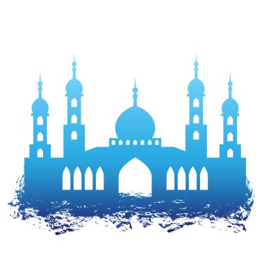 İslami Cami Fırça Silüeti Çizimi