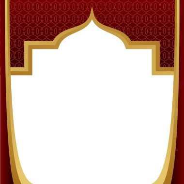 Altın ve Kestane Modern Lüks İslami Çerçeve Dekorasyonu