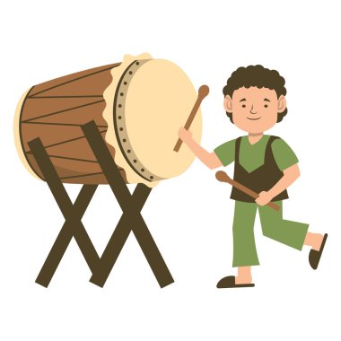 Çocuklar Kurban Bayramı 'nı kutlamak için İslami Davul Çalıyor