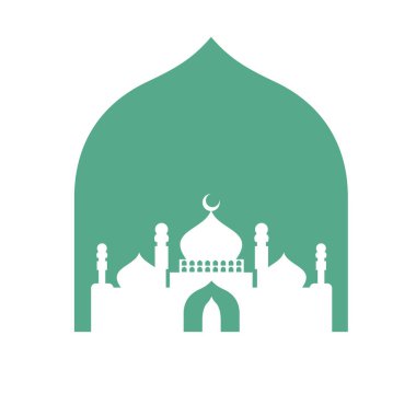 Yeşil İslami Cami Simgesi Simgesi