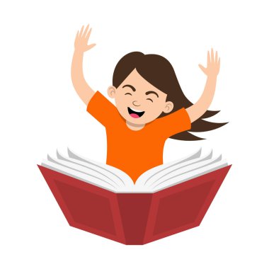 Çocuklar Kitap İllüstrasyonunda Oynuyor