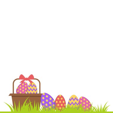 Çimenlikteki Renkli Yumurtalar