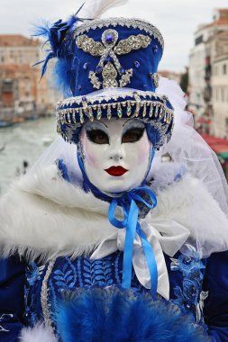 Wonderful mask in Carnival Venice. Italy