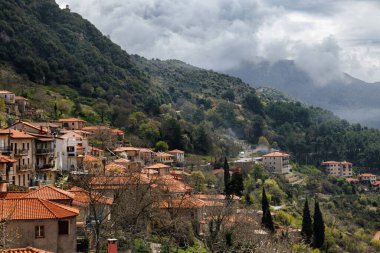 Dimitsana, Yunanistan. Dimitsana, Yunanistan 'ın Moreloponnese eyaletinin Arcadia kentinde bir dağ köyüdür..