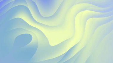 Mavi ve sarı yumuşak pastel tonlarında pürüzsüz, dalgalı kıvrımlara sahip soyut bir arka plan. Yumuşak gradyanlar rahatlatıcı, rüya gibi bir atmosfer yaratır. Rahatlama ve meditasyon için mükemmeldir..