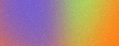 Soyut gradyan mor, turuncu ve pastel yeşil, retro tasarım başlık kapağı.