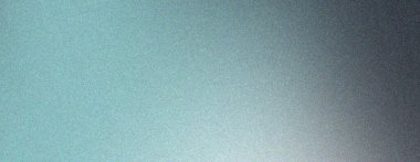 Soyut tanecikli gradyan arkaplan siyah, gri ve cyan, gürültü efekti, afiş poster kapağı tasarımı.