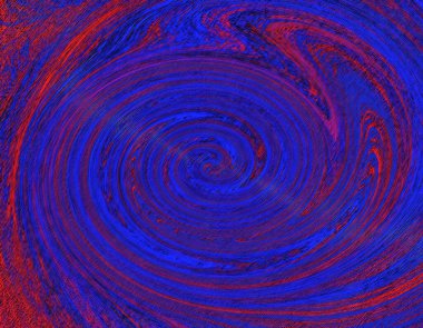 Soyut kıvrımlı renkli dijital sanat tasarımı