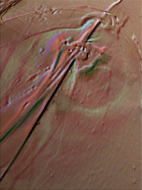 Renkli dinamik dalgaların bulanık arkaplanı olan soyut bir arkaplan. Dalga tasarımı için uygun tasarım