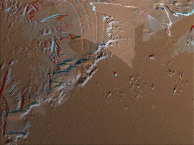 Renkli dinamik dalgaların bulanık arkaplanı olan soyut bir arkaplan. Dalga tasarımı için uygun tasarım