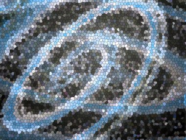 Renkli dinamik dalgaların bulanık arkaplanı olan soyut bir arkaplan. Dalga tasarımı için uygun tasarım