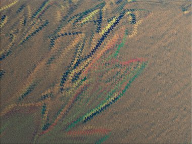 Renkli dinamik dalgaların bulanık arkaplanı olan soyut bir arkaplan. Dalga tasarımı için uygun tasarım