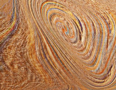 Renkli dinamik dalgaların bulanık arkaplanı olan soyut sarı eğimli arkaplan. Dalga tasarımı için uygun görüntü