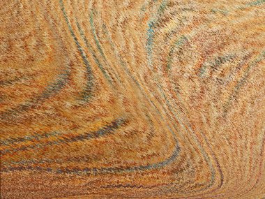 Renkli dinamik dalgaların bulanık arkaplanı olan soyut sarı eğimli arkaplan. Dalga tasarımı için uygun görüntü