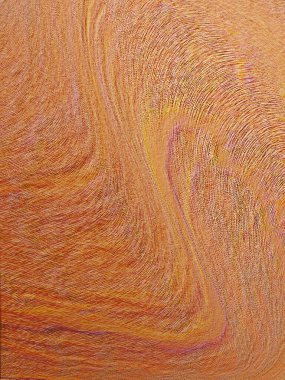 Renkli dinamik dalgaların bulanık arkaplanı olan soyut sarı eğimli arkaplan. Dalga tasarımı için uygun görüntü