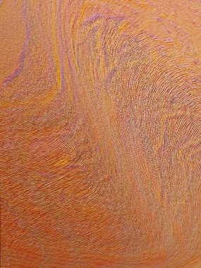 Renkli dinamik dalgaların bulanık arkaplanı olan soyut sarı eğimli arkaplan. Dalga tasarımı için uygun görüntü