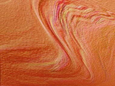 Renkli dinamik dalgaların bulanık arkaplanı olan soyut sarı eğimli arkaplan. Dalga tasarımı için uygun görüntü