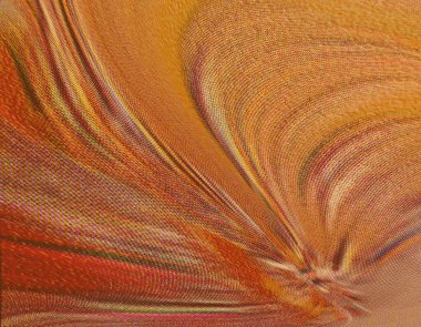 Renkli dinamik dalgaların bulanık arkaplanı olan soyut sarı eğimli arkaplan. Dalga tasarımı için uygun görüntü