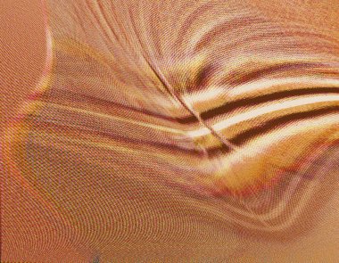 Renkli dinamik dalgaların bulanık arkaplanı olan soyut sarı eğimli arkaplan. Dalga tasarımı için uygun görüntü