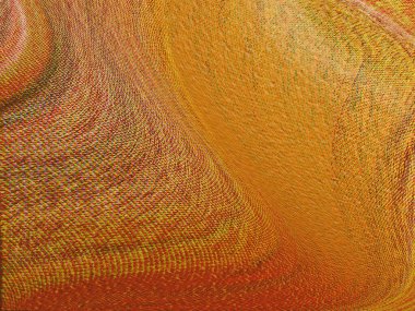 Renkli dinamik dalgaların bulanık arkaplanı olan soyut sarı eğimli arkaplan. Dalga tasarımı için uygun görüntü