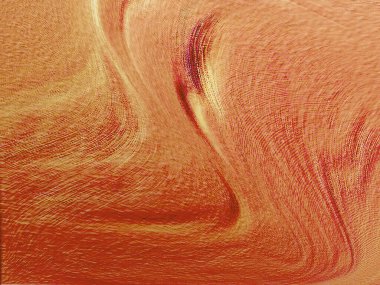 Renkli dinamik dalgaların bulanık arkaplanı olan soyut sarı eğimli arkaplan. Dalga tasarımı için uygun görüntü