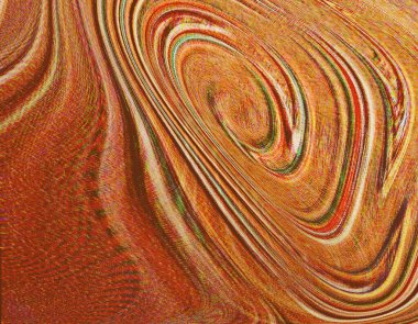 Renkli dinamik dalgaların bulanık arkaplanı olan soyut sarı eğimli arkaplan. Dalga tasarımı için uygun görüntü