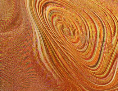 Renkli dinamik dalgaların bulanık arkaplanı olan soyut sarı eğimli arkaplan. Dalga tasarımı için uygun görüntü