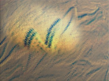 Dönen mürekkep renklerinin renkli soyut arkaplanı.