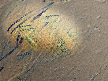 Dönen mürekkep renklerinin renkli soyut arkaplanı.