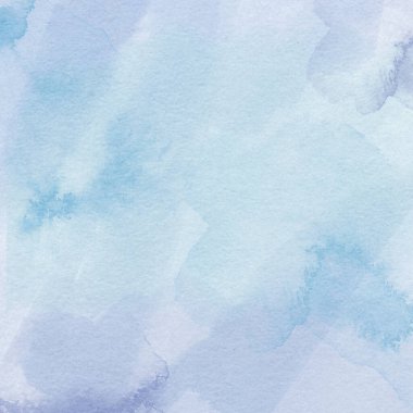 Renkli suluboya boya dokusu, mavi ve turkuaz renklerin soyut arkaplanı