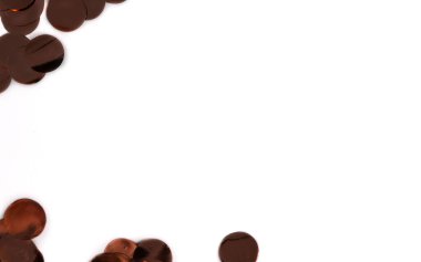 Karanlık parıltılar arka plan için yakın plan. Beyaz duvar. Sunum