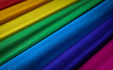 Gökkuşağı renginde renkli. Renkli (gökkuşağı) kağıt. Arkaplan ve sunumlar için