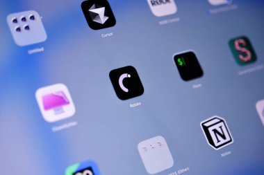 Poznan, Polonya - 15 Mayıs 2025: Bir Apple MacOS arayüzü üzerindeki Rotato uygulama simgesi, önemli tasarım araçları, düzenli animasyon iş akışları ve gelişmiş görsel canlandırma verimliliği